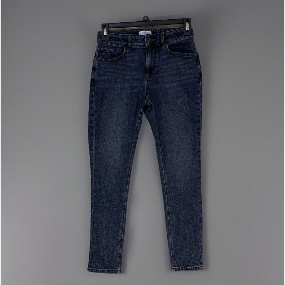 Loft Outlet Women's Dark Jeans Size 00 Petite Curvy Skinny Ankle 5 pockets